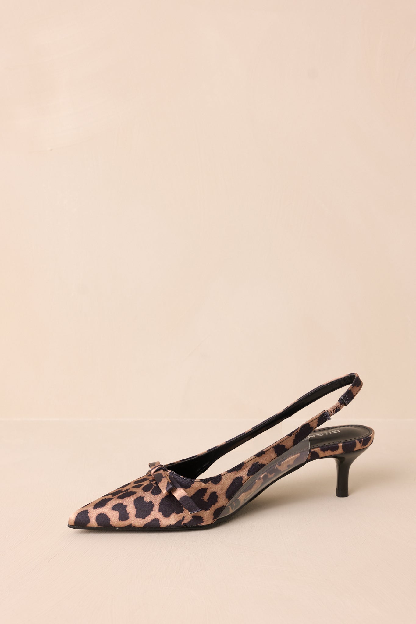 Regal Steps Leopard Print Slingback Kitten Heels