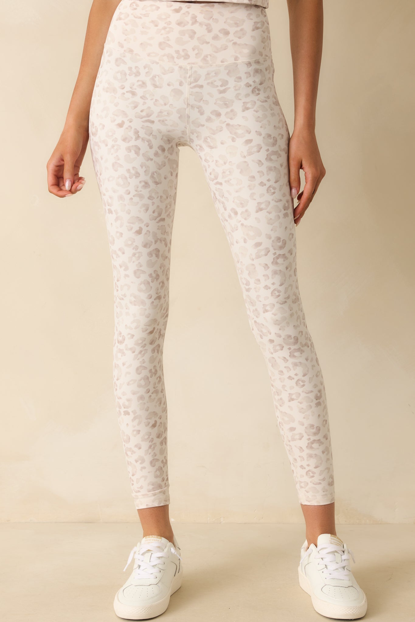 Z Supply Ivory Formation Leopard Ankle Leggings