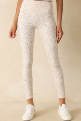 Z Supply Ivory Formation Leopard Ankle Leggings