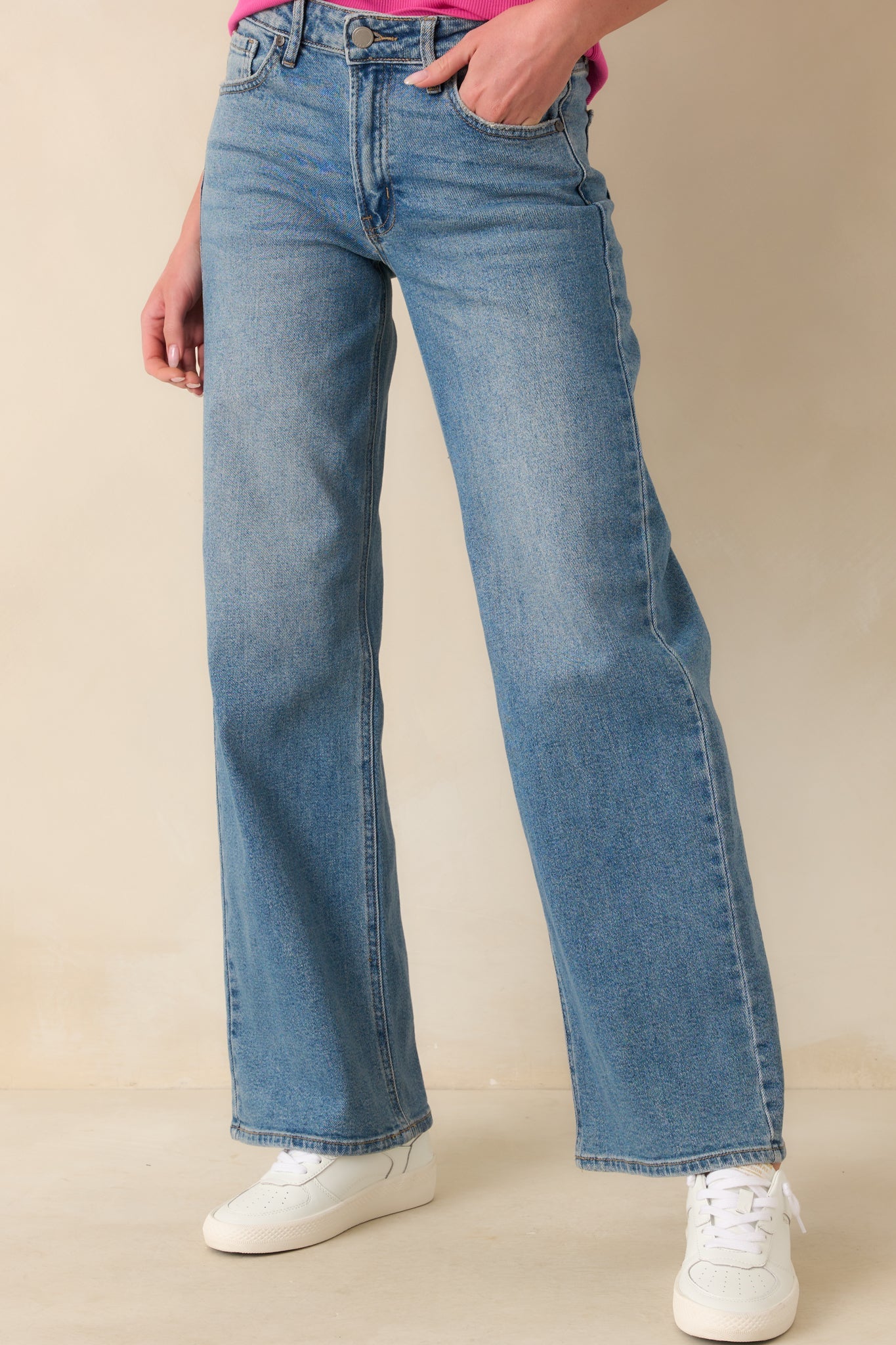 Day Dreaming Medium Wash Wide Leg Jeans