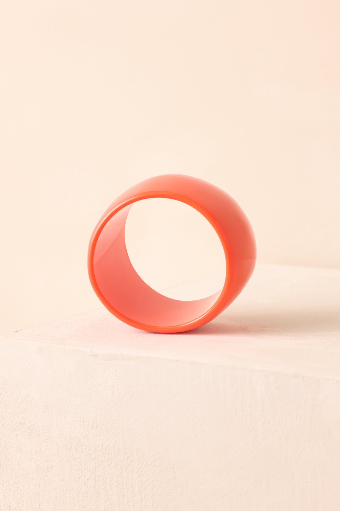 All In Your Hands Orange Sculptural Bangle Bracelet
