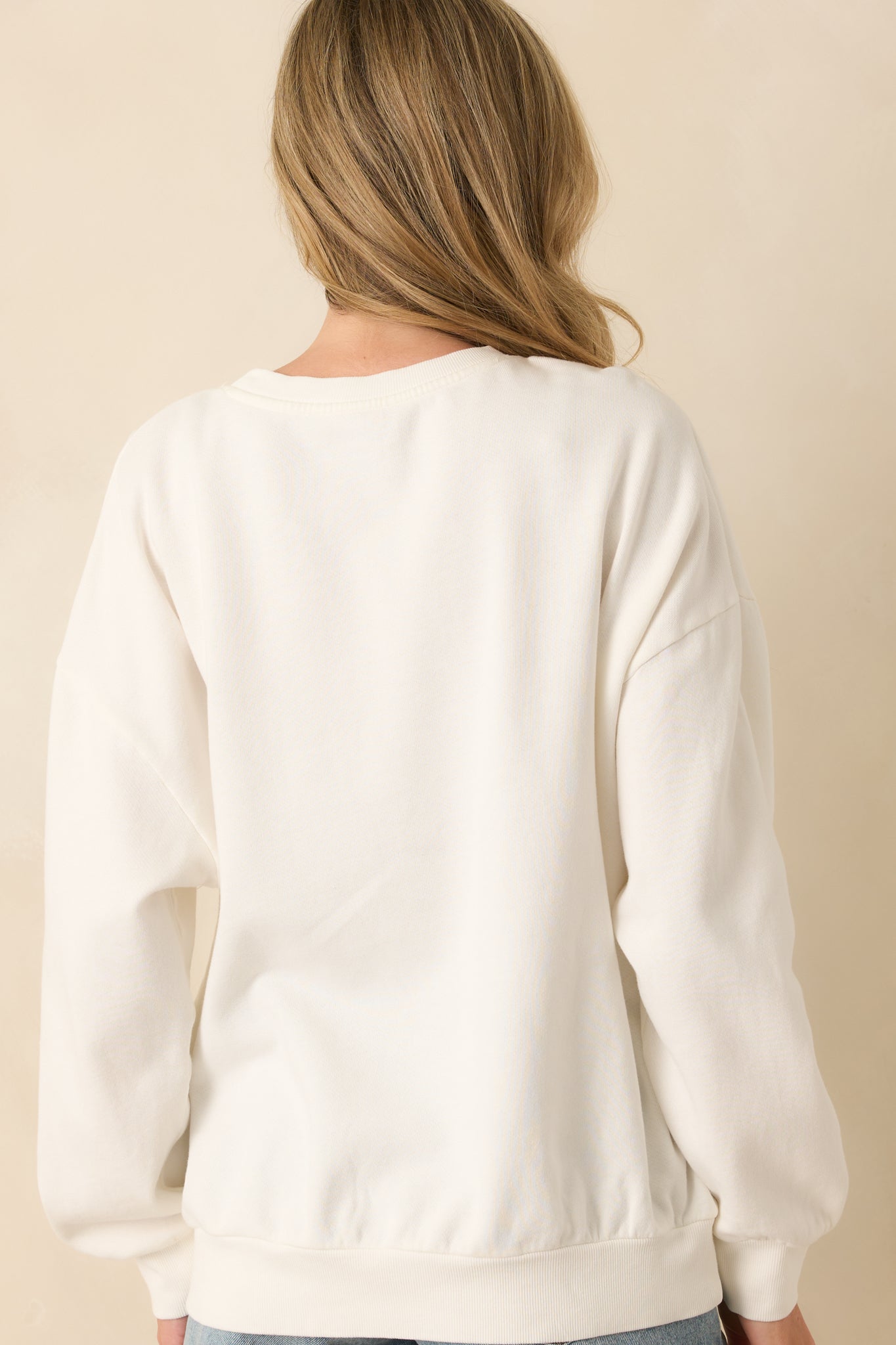 Z Supply Ivory Cotton Grounded Sunday Sweatshirt