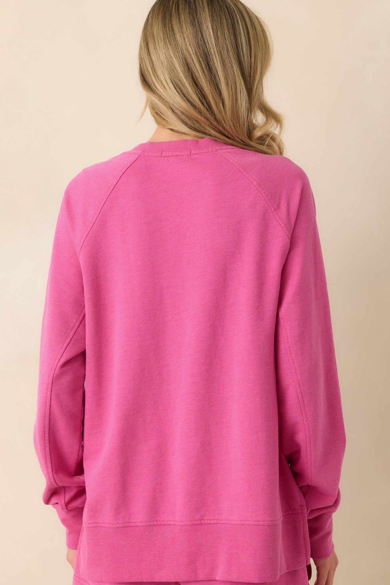 Z Supply Pink Cotton Modern V-Neck Weekender