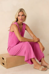 Z Supply Pink Cotton Scout Jersey Pants