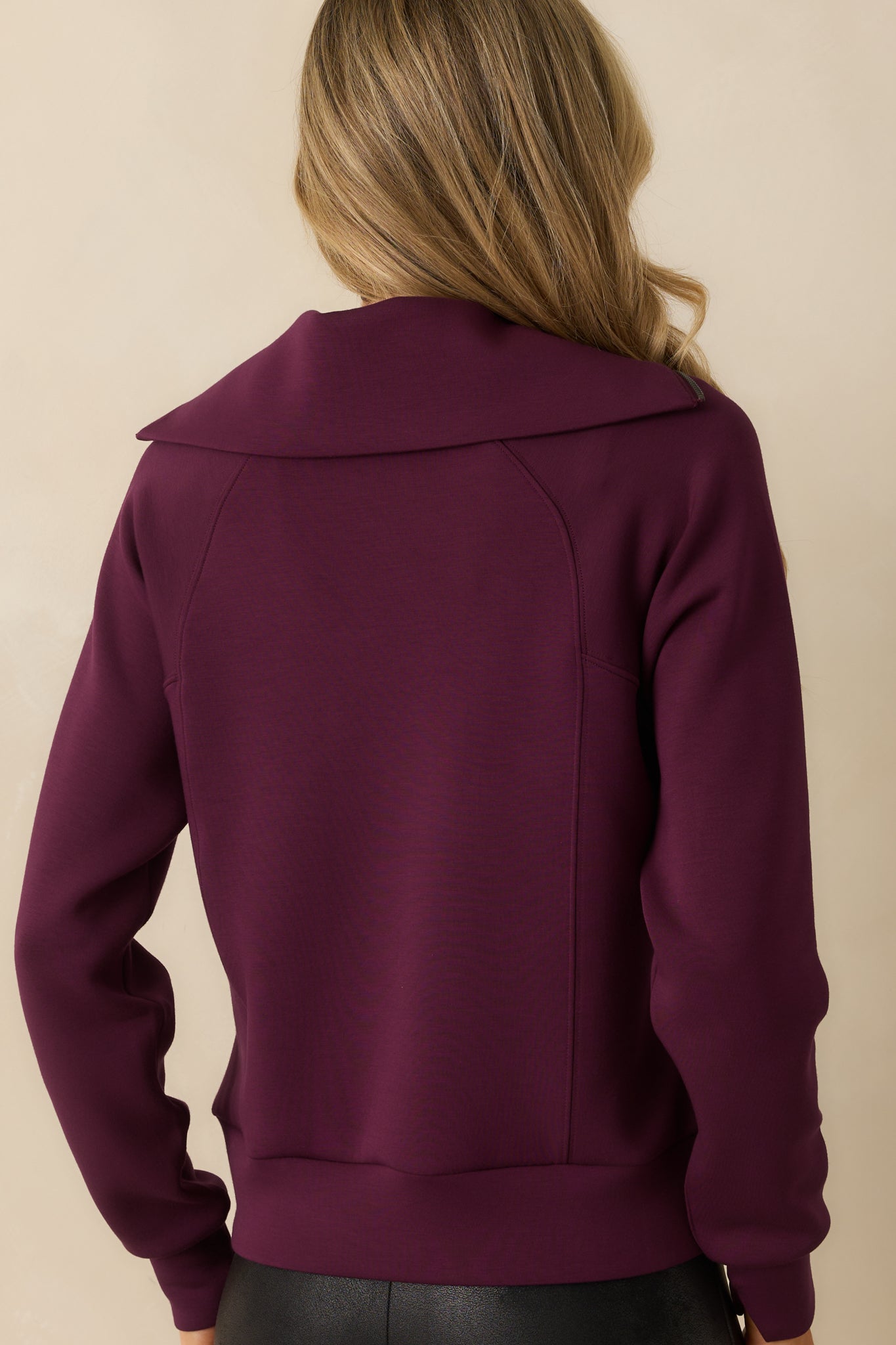 SPANX AirEssentials® Plum Berry Half Zip Pullover