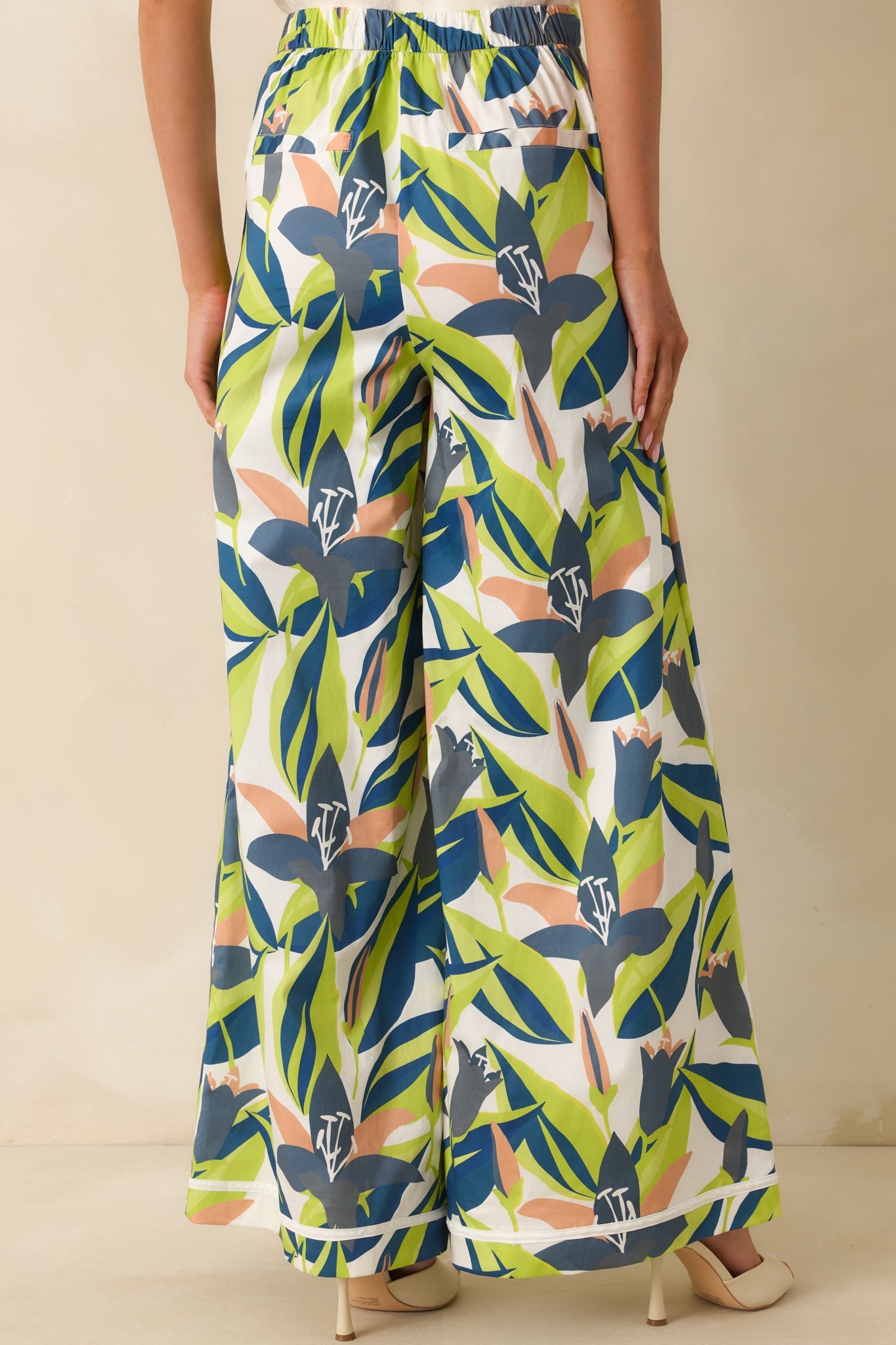 Prosperina Barrett Multi Floral Print Cotton Pants