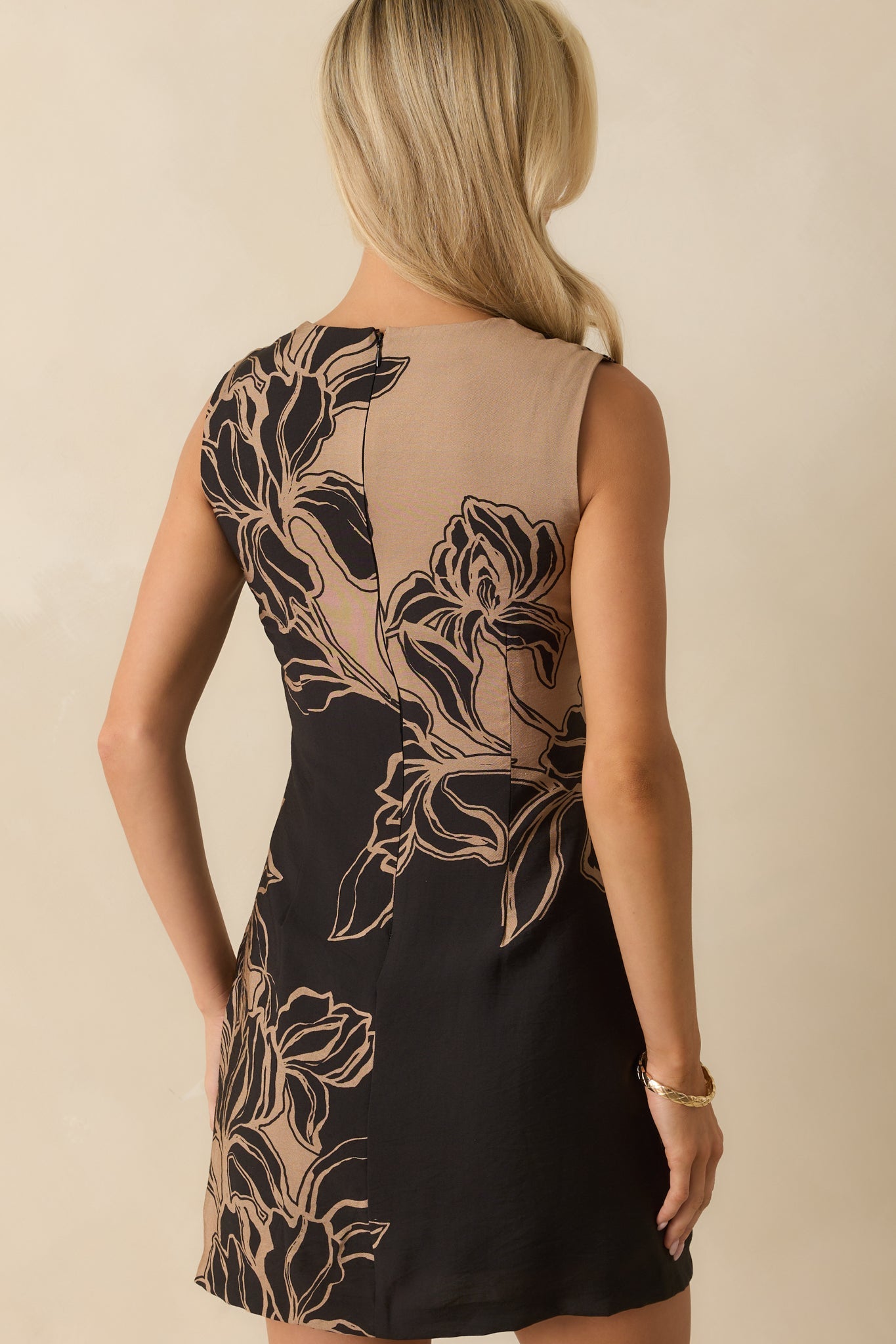 Staple The Label Black Multi Floral Mira Mini Dress
