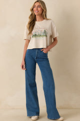 Z Supply Ivory Cotton Vintage Wanderlust Tee