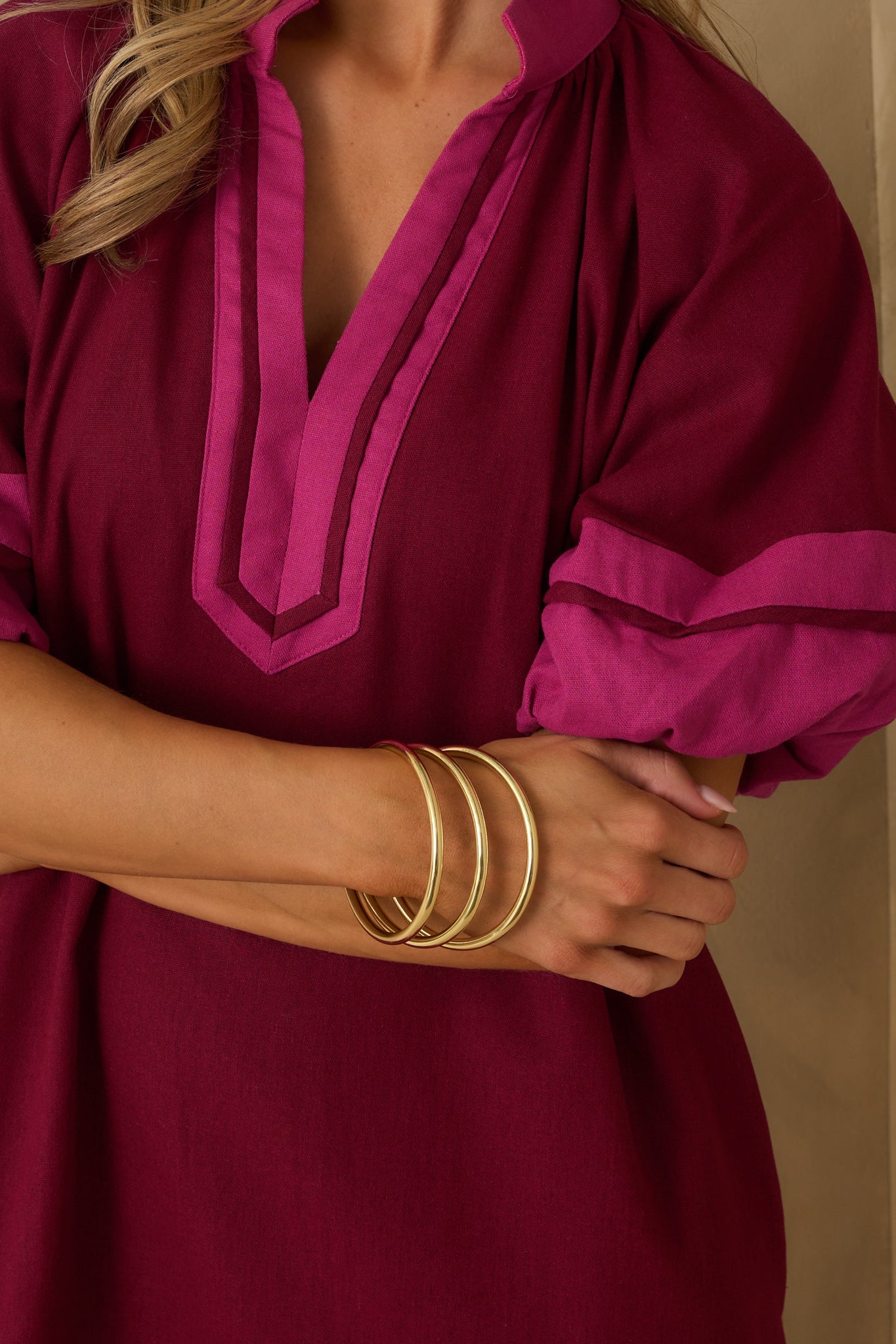 Still Thinking It Through Gold Bangle Bracelet Set