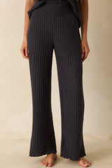 Z Supply Black Dawn Smocked Rib Pants
