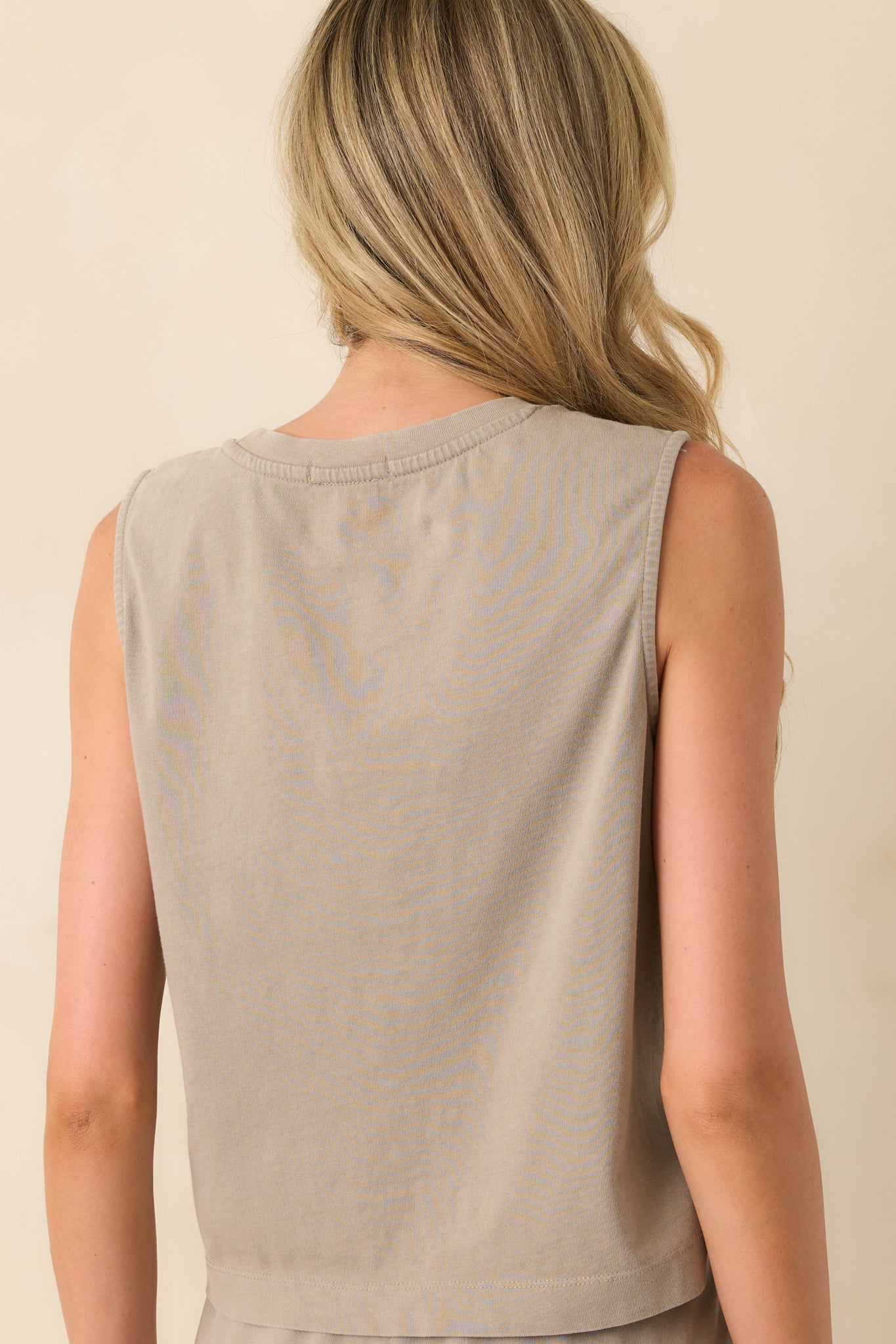Z Supply Taupe Sloane Cotton Jersey Tank