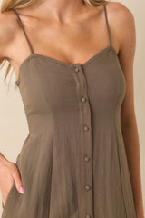 Z Supply Brown Angel Eyes Airy Midi Dress