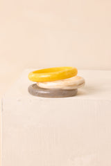 Meant Every Word Yellow Multi Bangle Bracelet Set