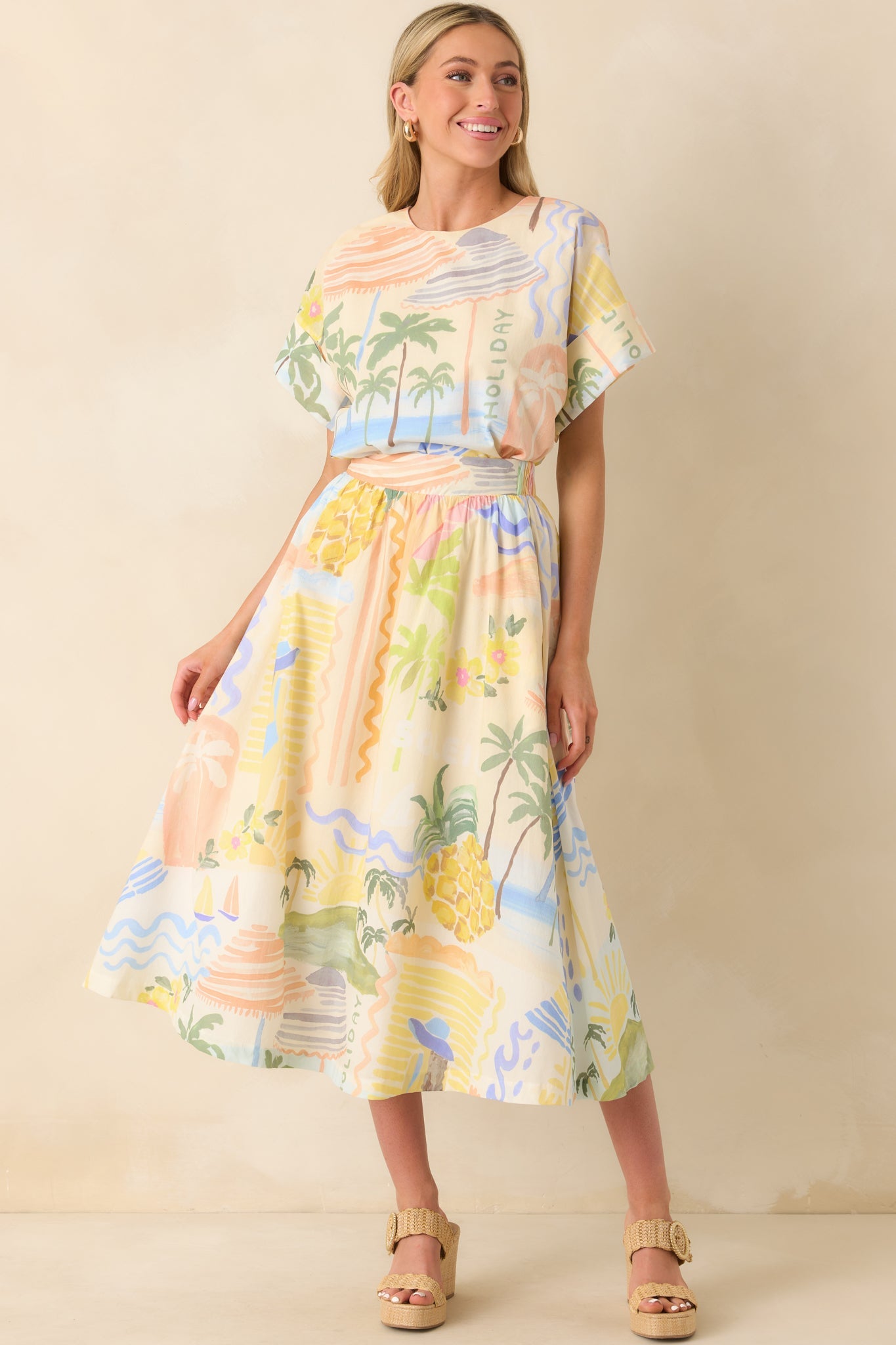 Prosperina Baileigh Multi Print Cotton Top