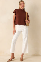 Into The Clouds White Cropped Wide Leg Jeans