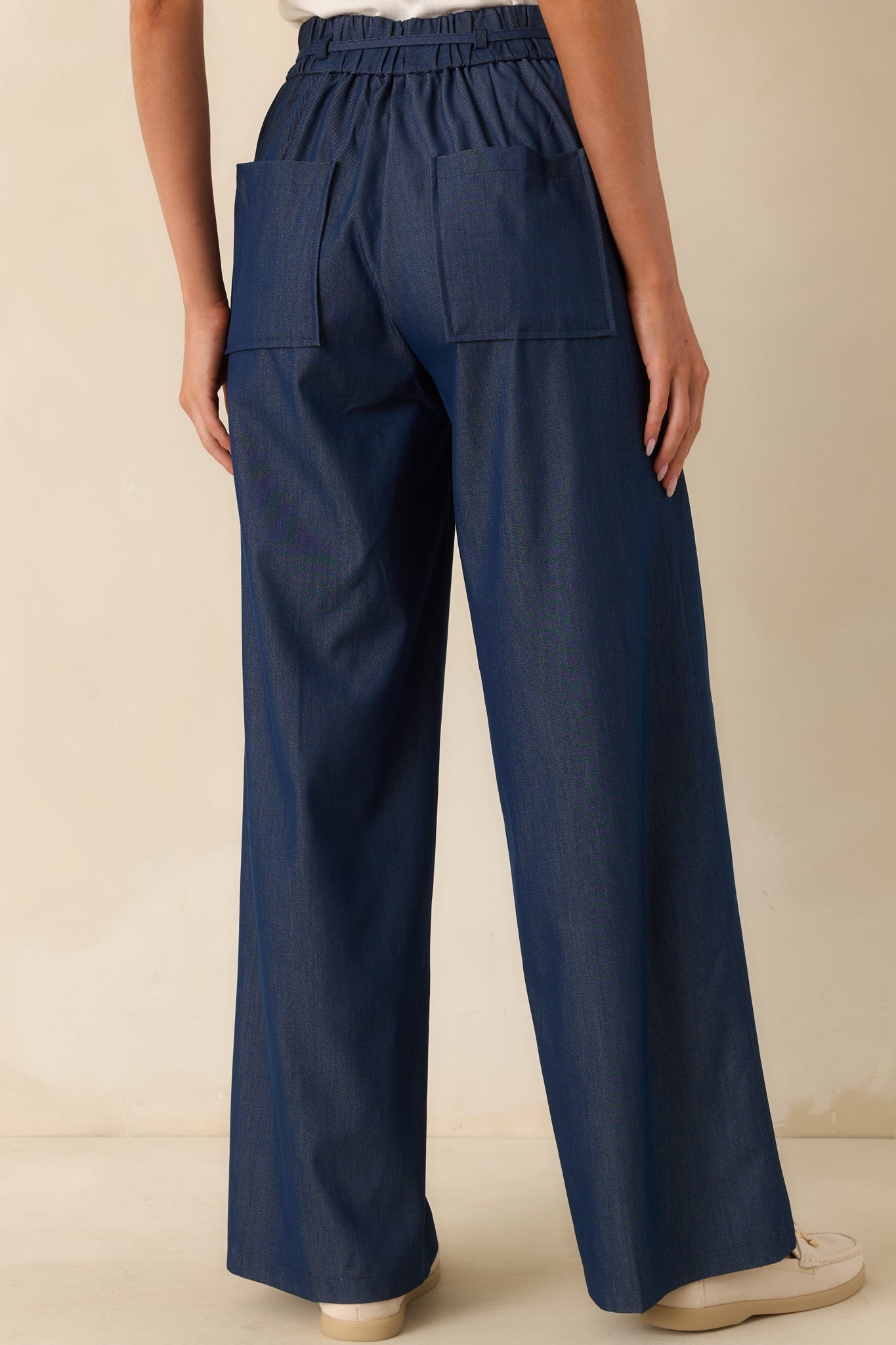 Owning The Room Dark Wash High Waisted Denim Pants