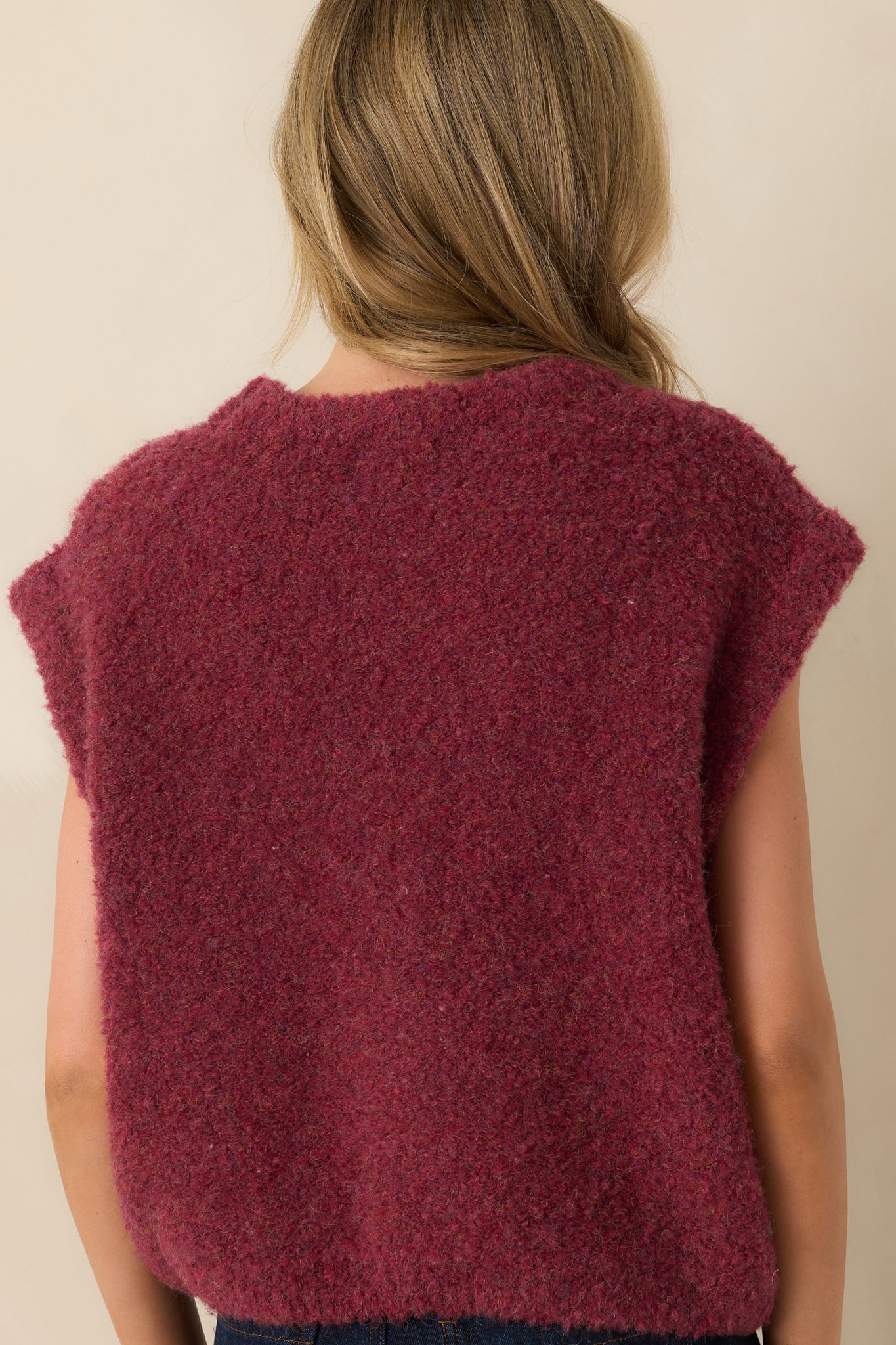 FRNCH Wine Wool Blend Jasmin Sweater