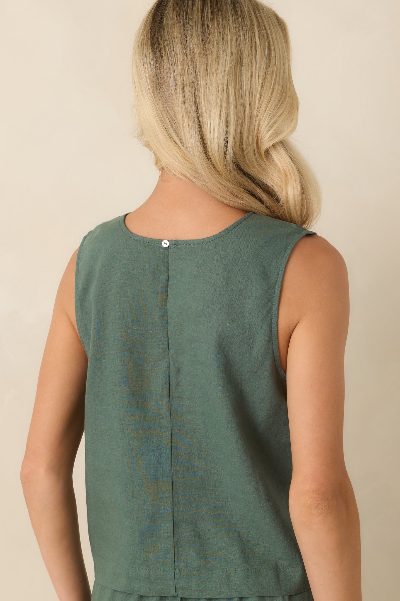 Z Supply Sloane Everglade Green Linen Tank