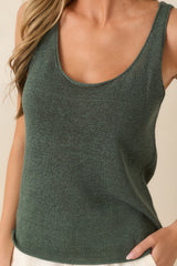 Z Supply Perch Everglade Green Linen Tank
