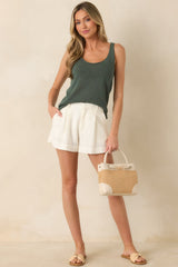 Z Supply Perch Everglade Green Linen Tank