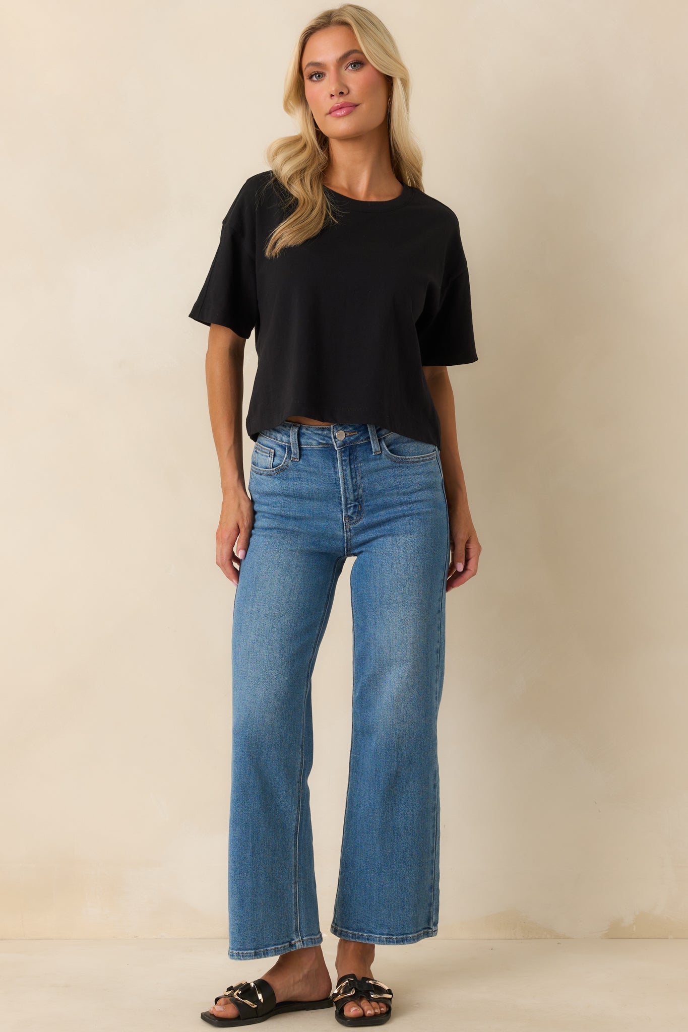 Z Supply Black On The Go Cotton Jersey Tee