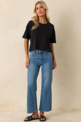 Z Supply Black On The Go Cotton Jersey Tee